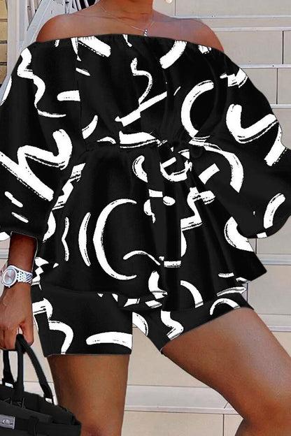 Off The Shoulder Tops and Shorts Sets