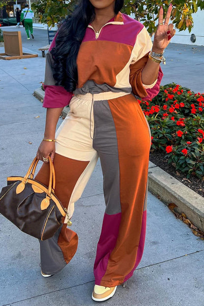Color-Block Waist-Cinching Sets