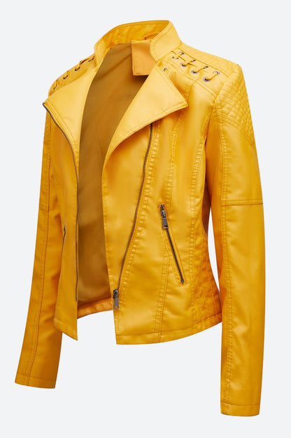Women Classic Leather Jacket
