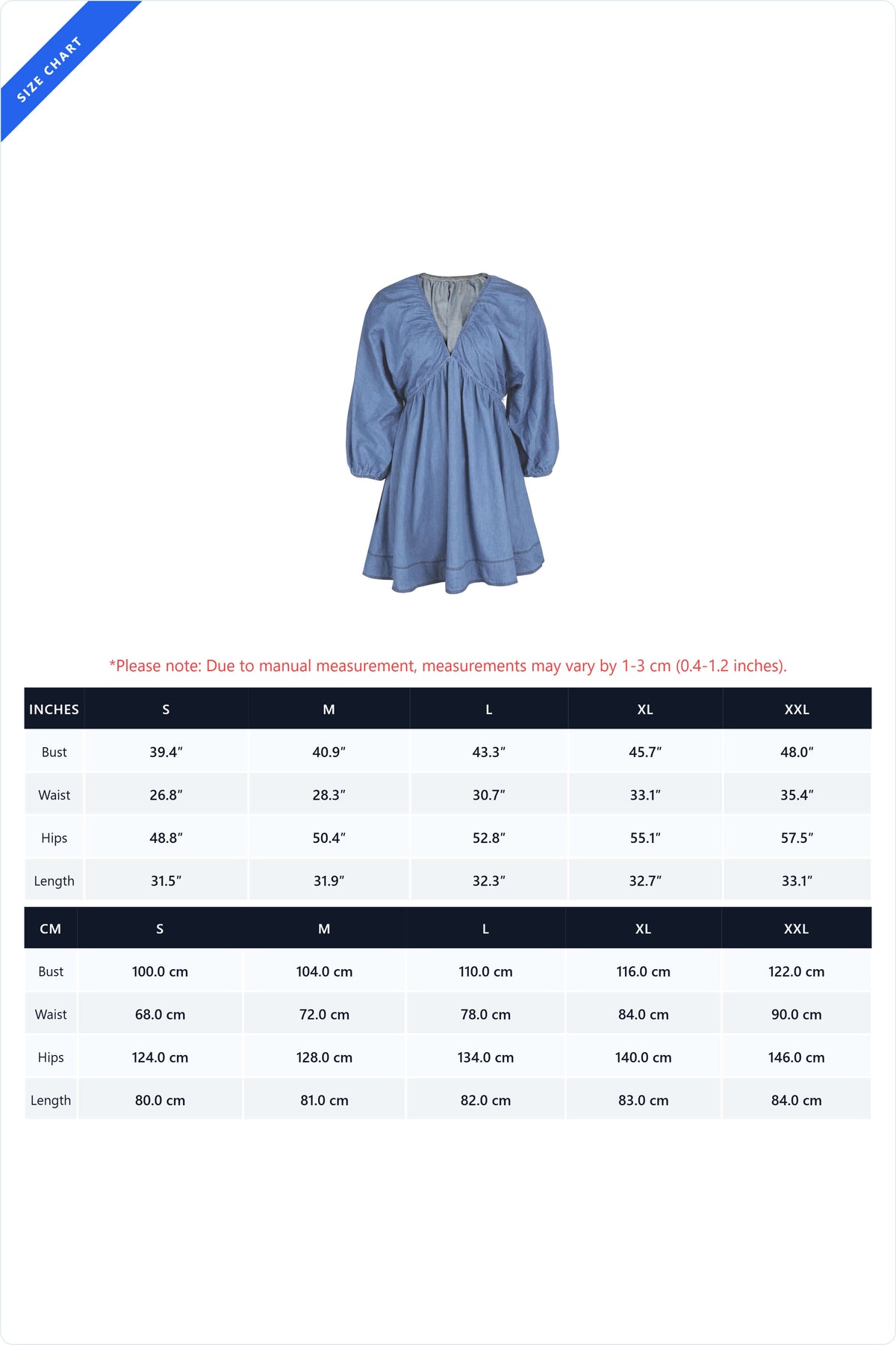 Boho Denim Puff Sleeve Mini Dress