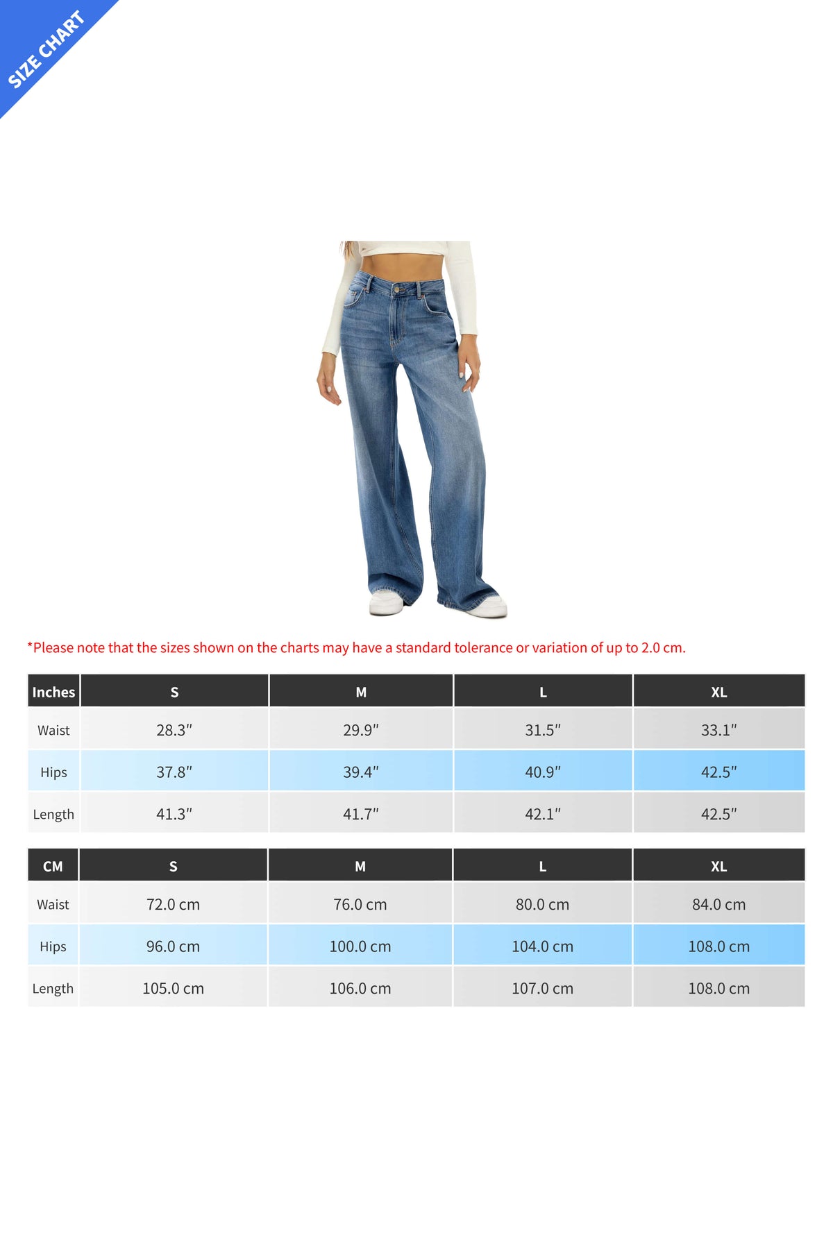 Loose Non-Stretch Wide Leg Jeans