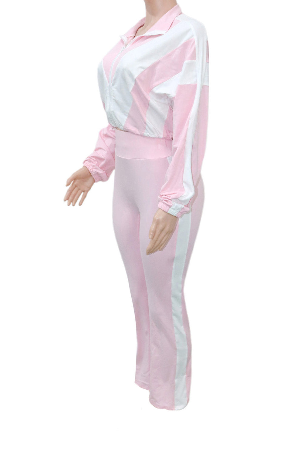 Sporty Color Block 2-Piece Tracksuit
