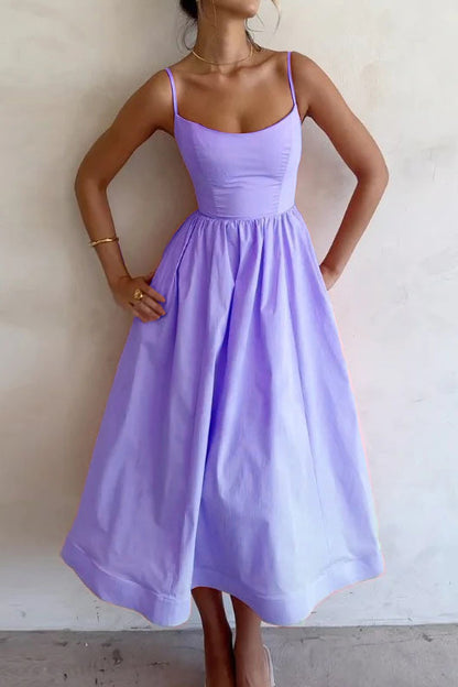 Vibrant Suspender Dress