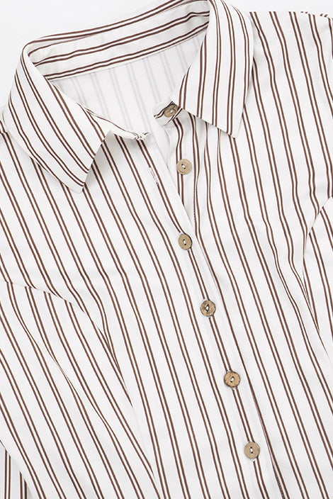 Striped Mini Skirt Set