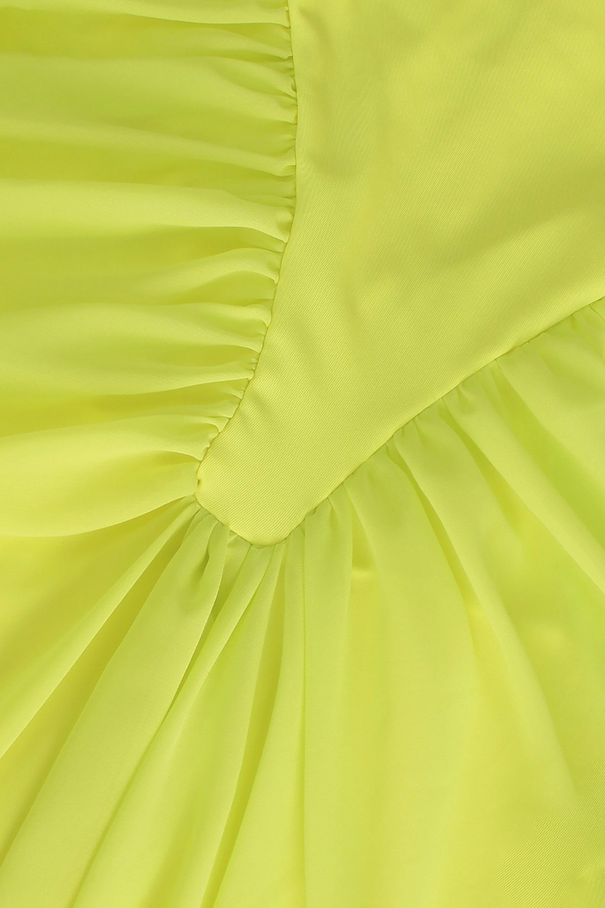 Draped V-Waist Chiffon Maxi Dress