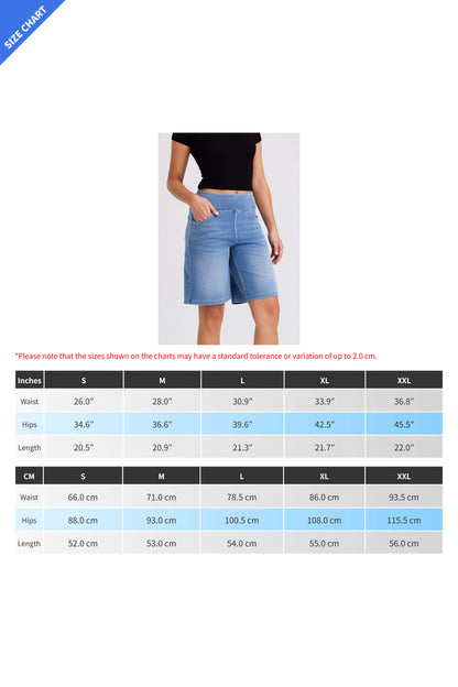 High-Stretch Fitness Bermuda Shorts