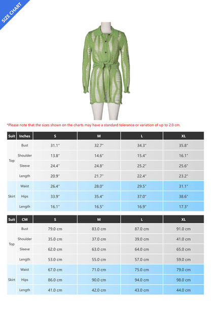 Knit Skirt Set