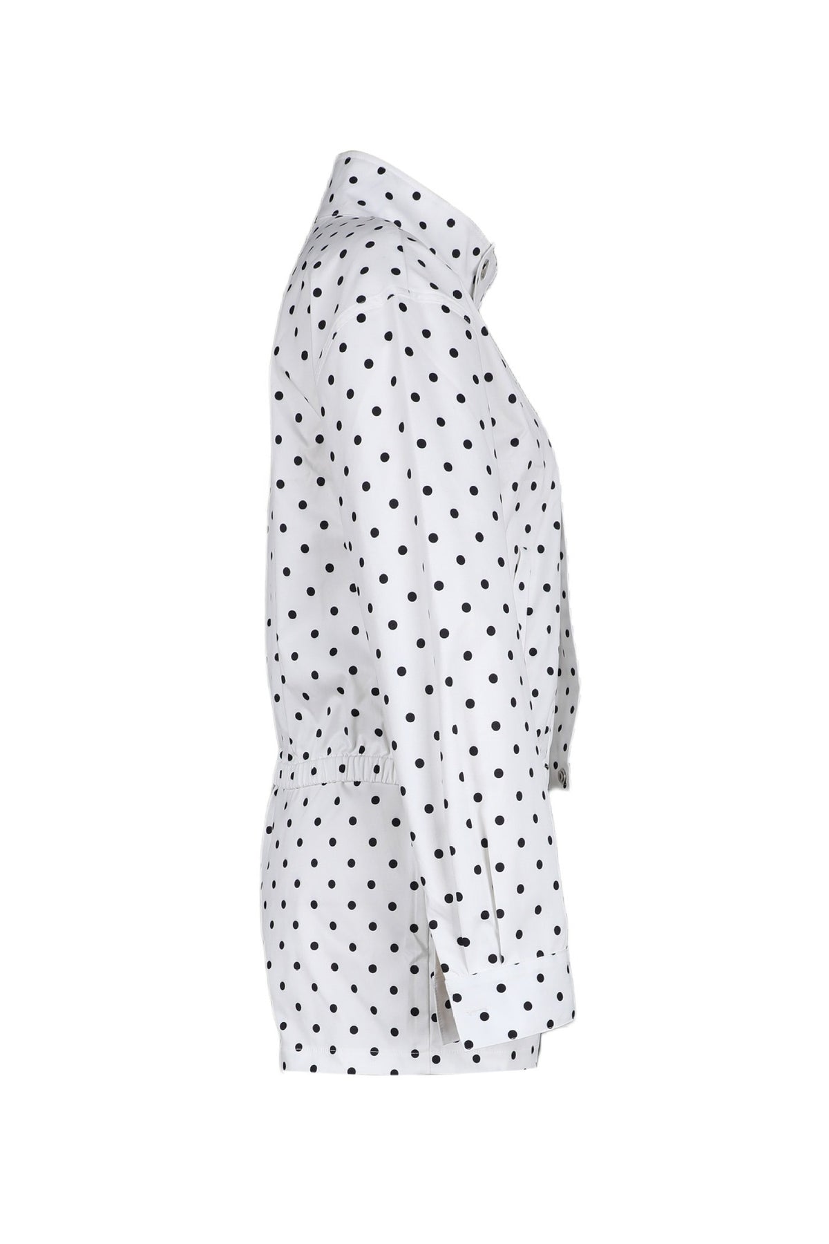 Polka Dot Zip-Up Jacket & Shorts Set