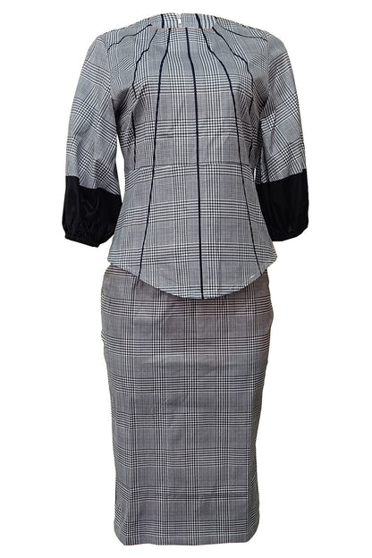 Bodycon Two-Piece Professional Skirt Set