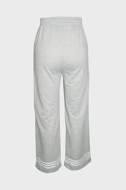 Stripe Wide-Leg Sweatpants