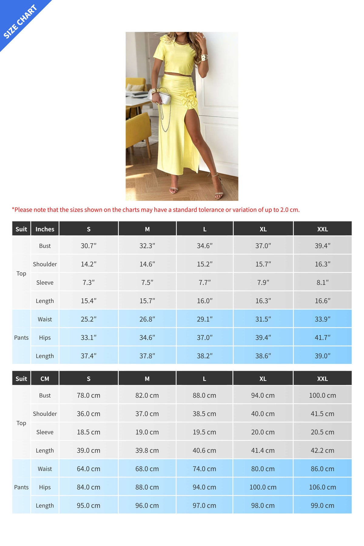 Ruched Split Skirt and Tee Two Piece Set