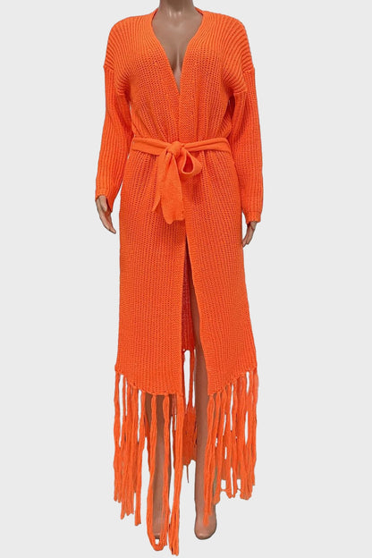 Long Knit Chunky Cardigan