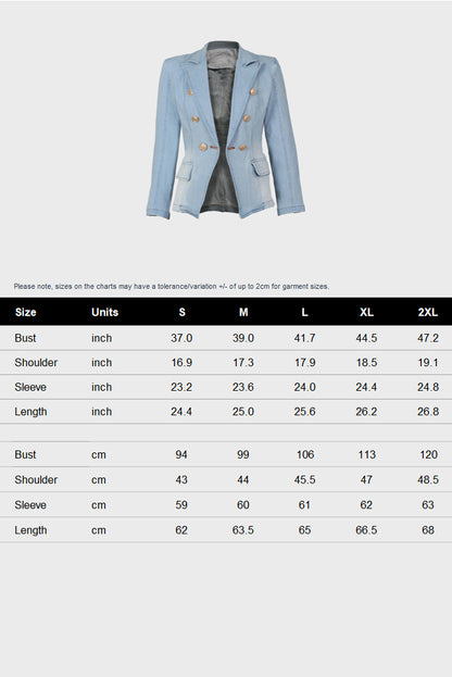 Denim Blazer Jacket