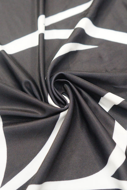 Abstract Asymmetric Maxi Dress