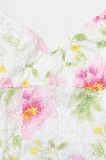 Blossom Sequin Floral Maxi Dress