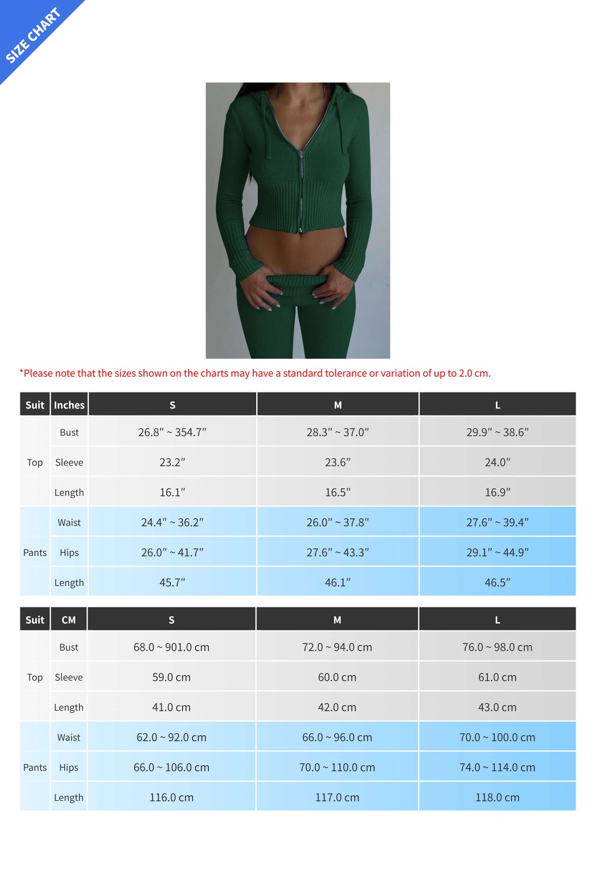 Knitted 2-Piece Tracksuit with Long Sleeve Hoodie