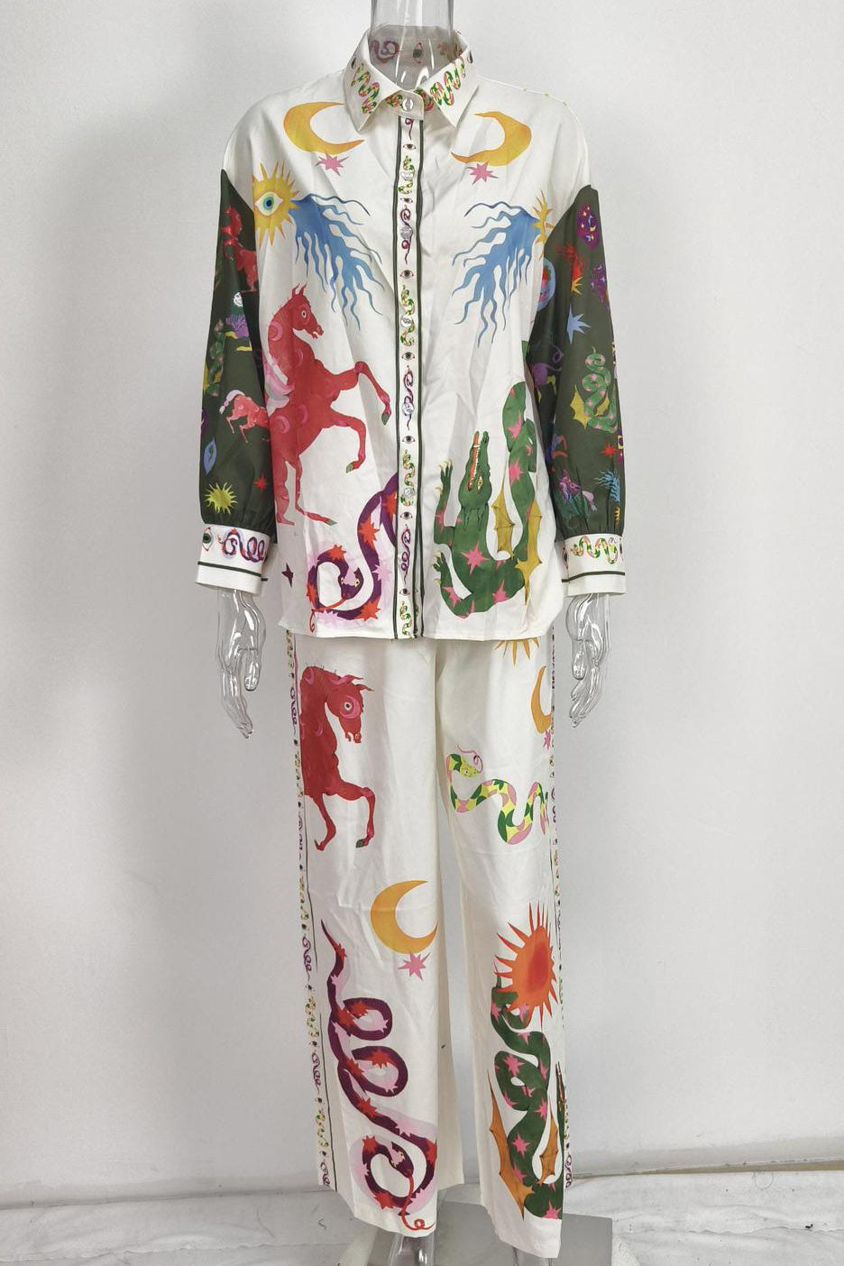 Printed Shirt and Pant Set