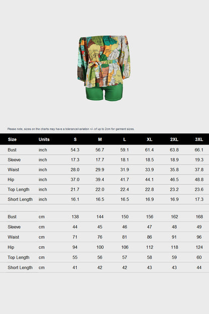 Off The Shoulder Tops and Shorts Sets