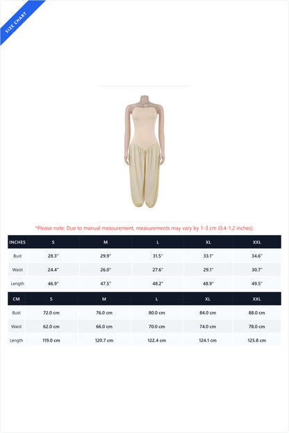 Strapless Sweetheart Pleated Balloon Jumpsuit