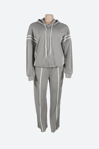 Stripe Hoodie & Pants Set