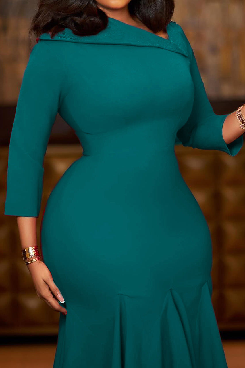 Asymmetrical High-Waist Mermaid Dress