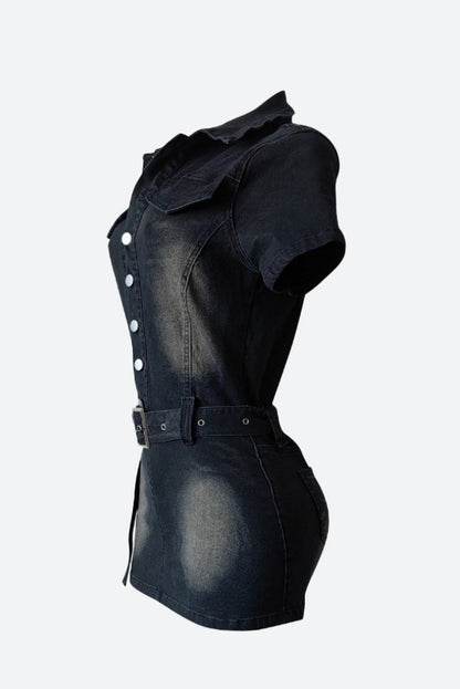 Stretchy Denim Bodycon Dress