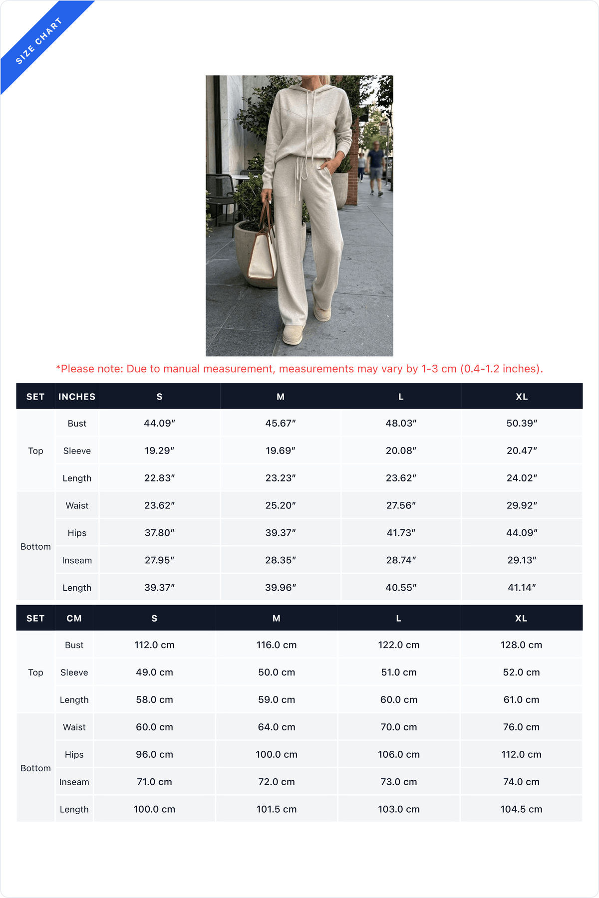 Relaxed Hoodie & Drawstring Wide-Leg Pants Set