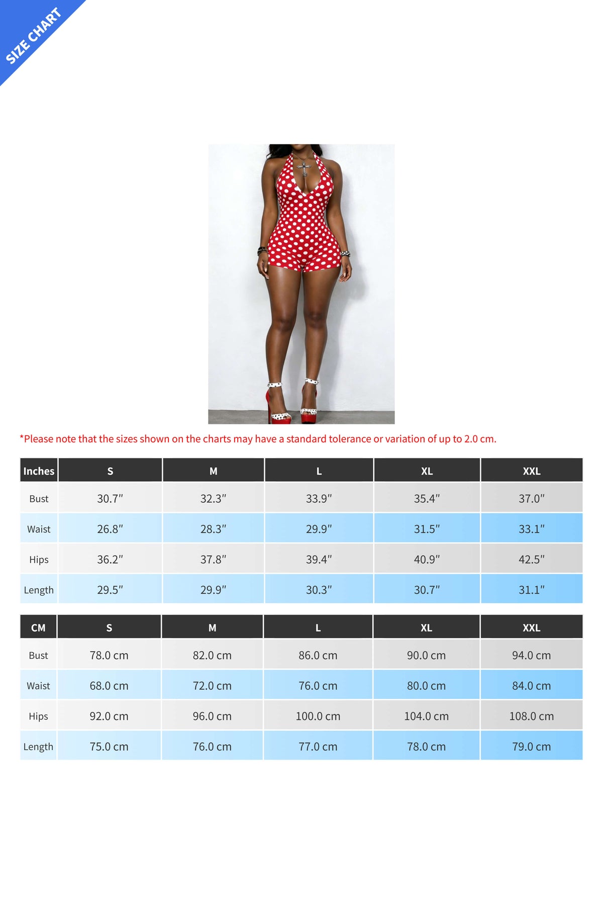 Polka Dot Halter Bodycon Romper