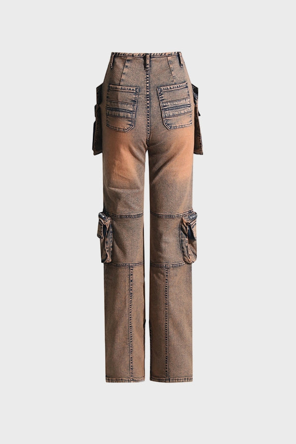 Denim Utility Cargo Jeans