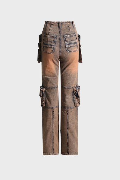Denim Utility Cargo Jeans