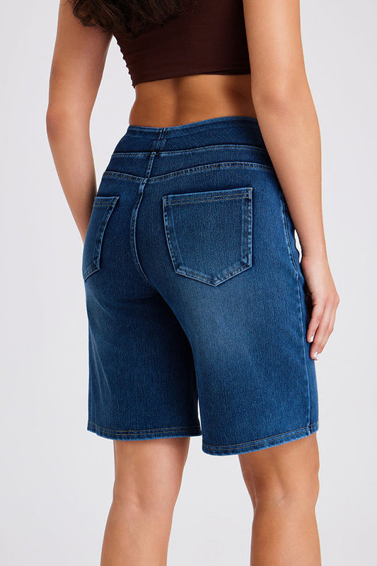 High-Stretch Fitness Bermuda Shorts