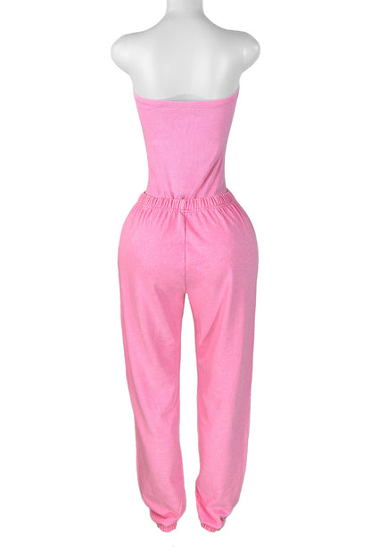 Corset Jumpsuit & Loose Pants Set
