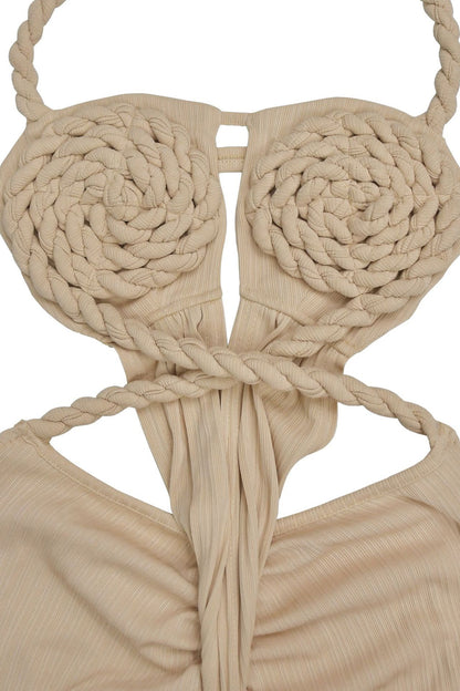 Casual Halter Backless Jumpsuit