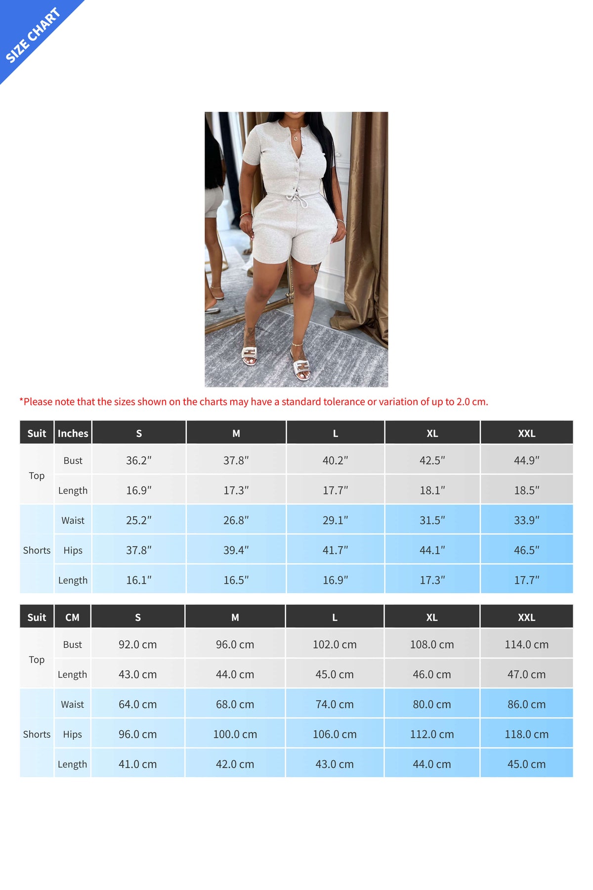 Short Sleeve Top & Ribbed Shorts 2 Piece Sets