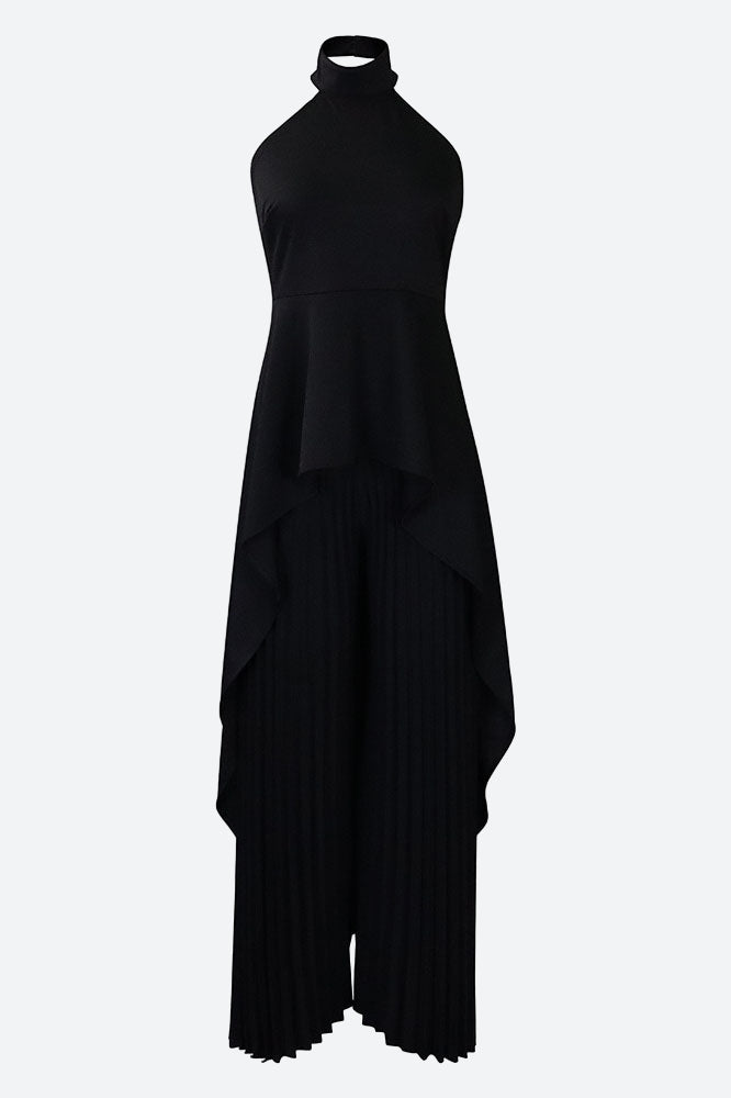 Halter Tunic Top & Pleated Pants Set