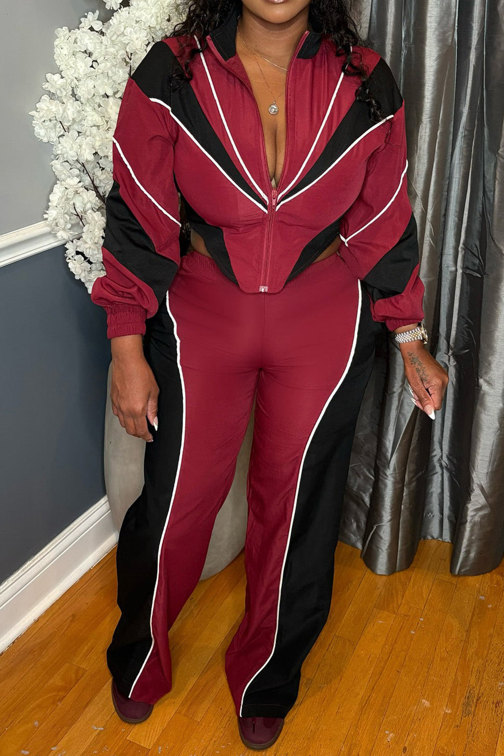 Colorblock Track Pant Set