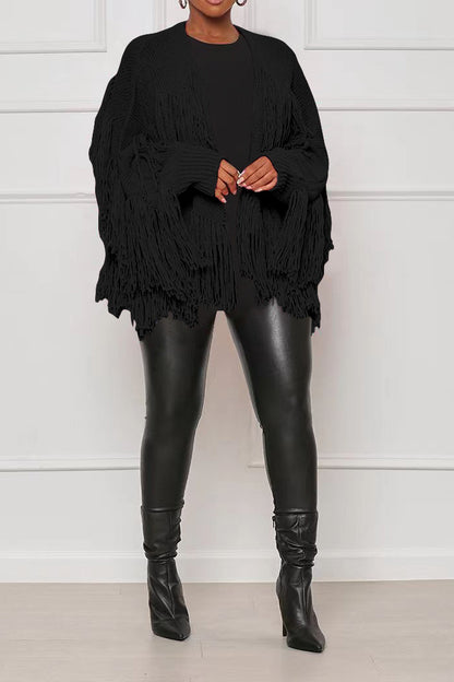 Short Fringe Sweater