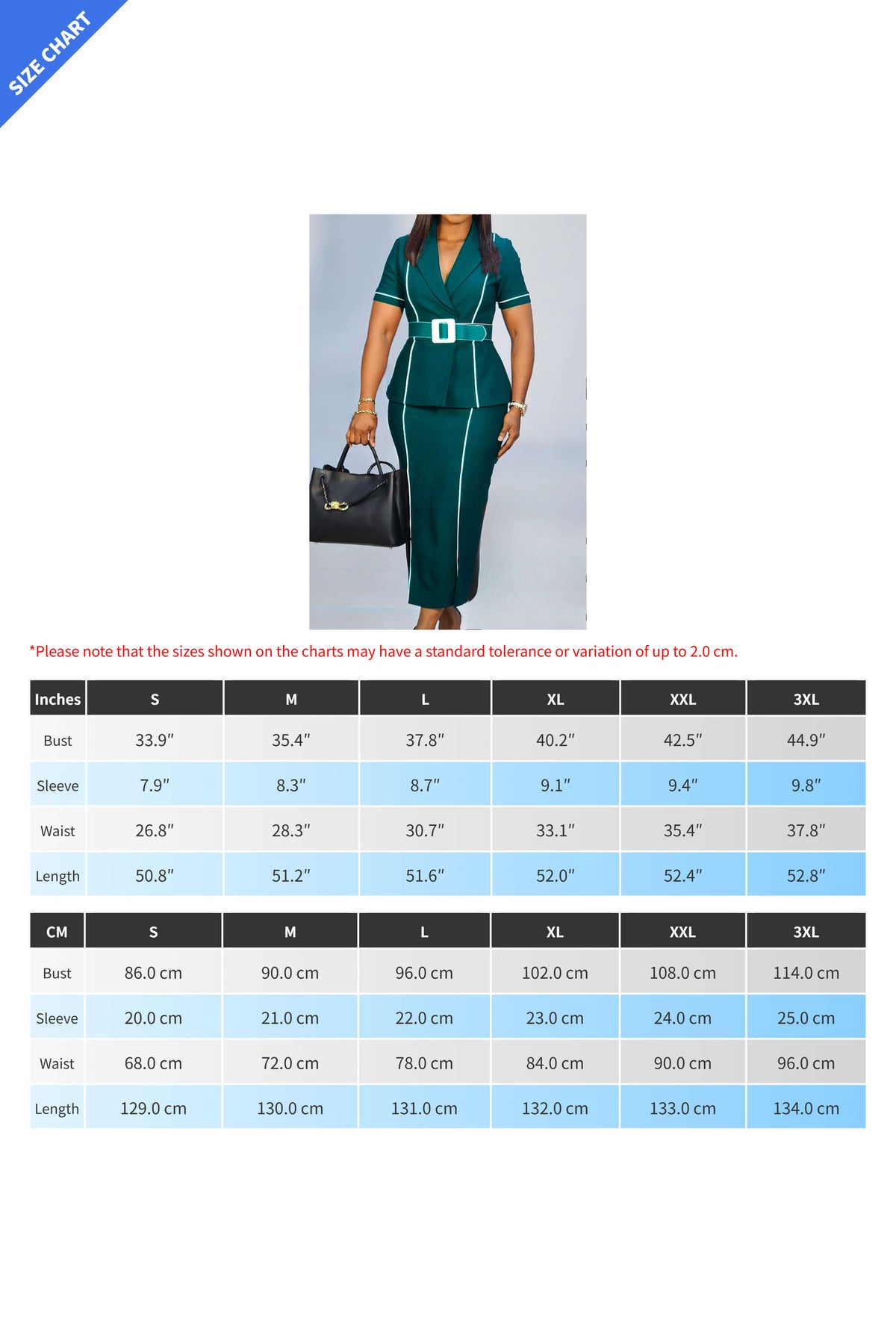 High Waist Blazer Style Short Sleeve Dress
