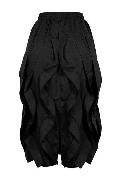 Ruched Drawstring Parachute Maxi Skirt