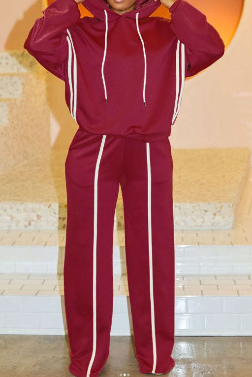 Stripe Hoodie & Pants Set