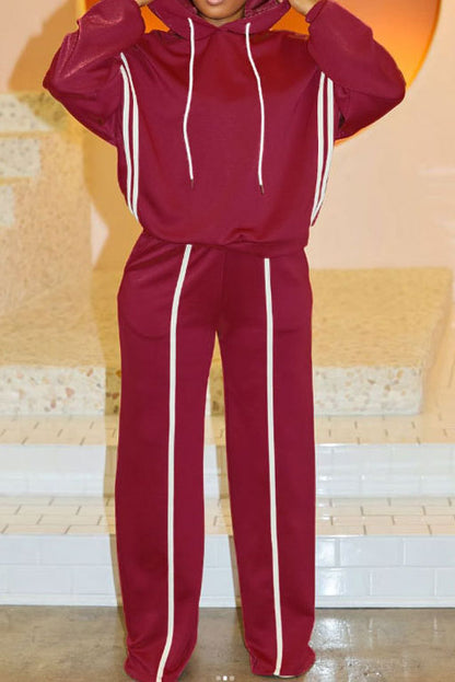 Stripe Hoodie & Pants Set