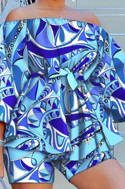 Off The Shoulder Tops and Shorts Sets