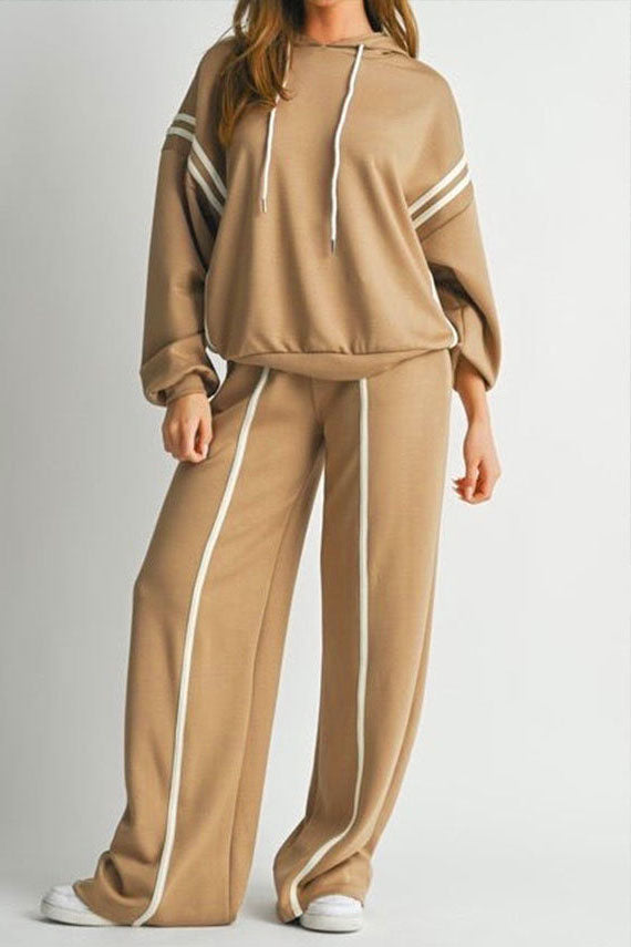 Stripe Hoodie & Pants Set
