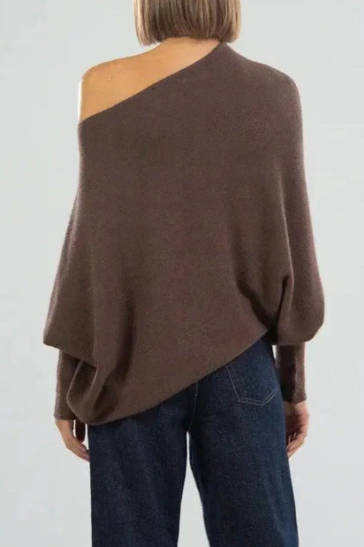 Solid Crew Neck Long Sleeve Top