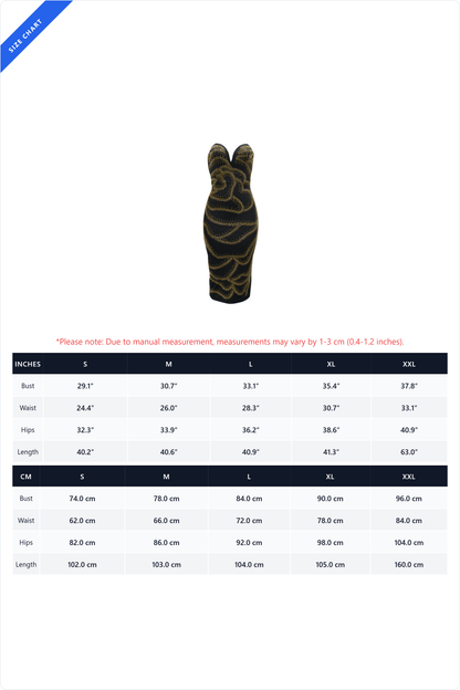 Strapless Rhinestone Bodycon Midi Dress