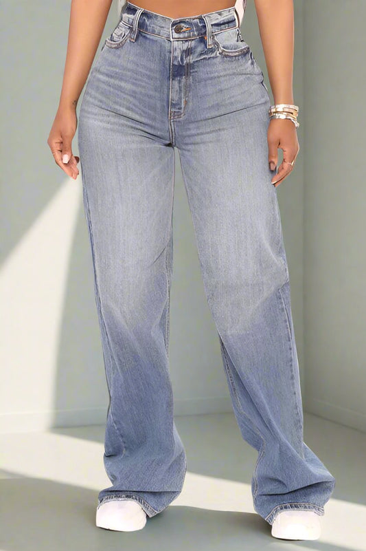 High Waist Baggy Women Jeans
