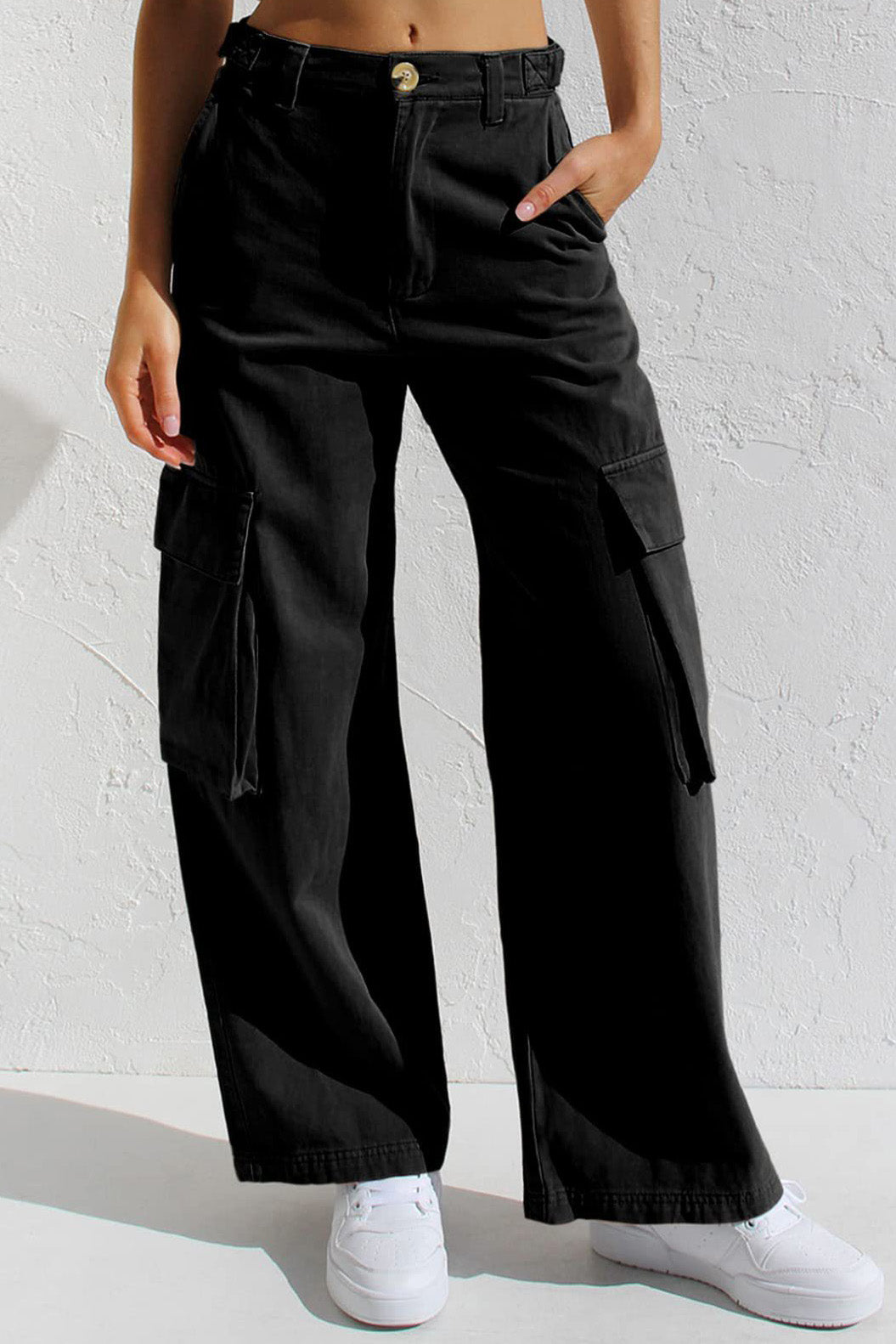 Multi Pocket Cargo Style Women’s Denim Pants