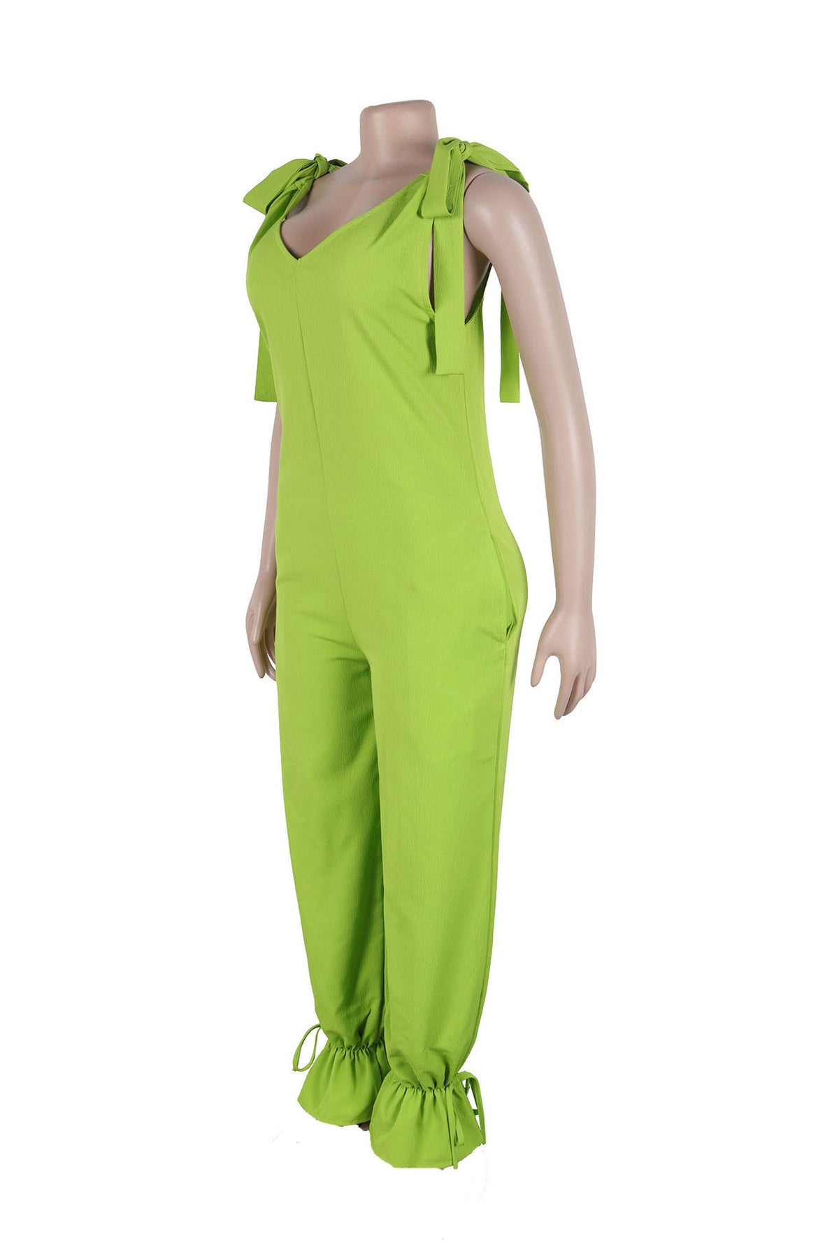 Bandage Casual Style Loose Jumpsuit