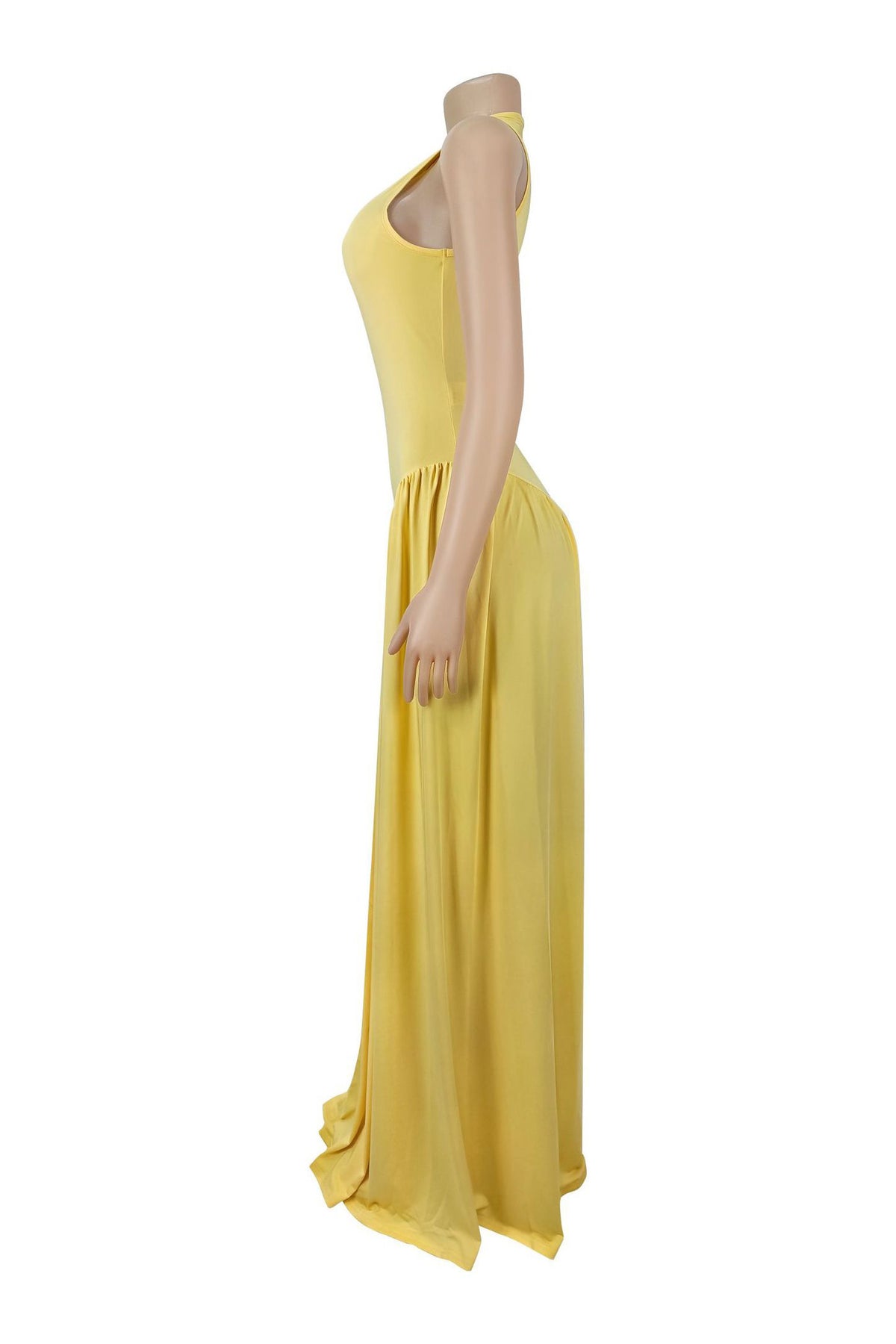 Sleeveless Drop Waist Flowy Maxi Dress