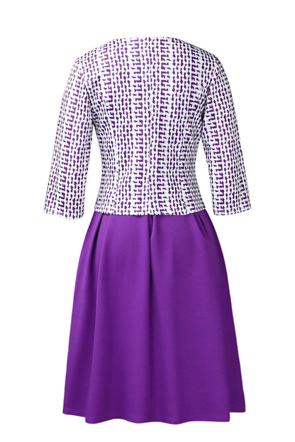 2-Piece Tailored Jacket & A-Line Dress Set